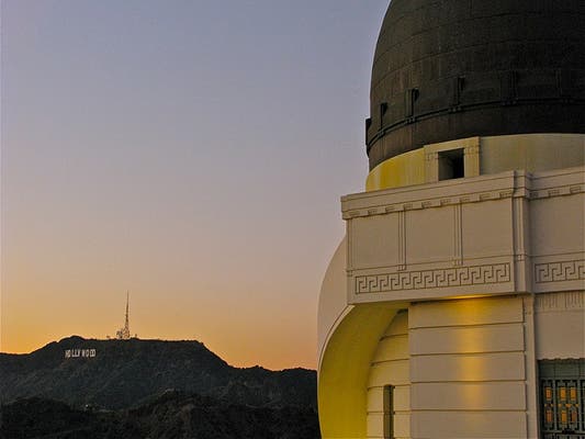 Hollywood Sign viewed from Griffith Observatory | Photo courtesy of Eric Demarcq, Flickr