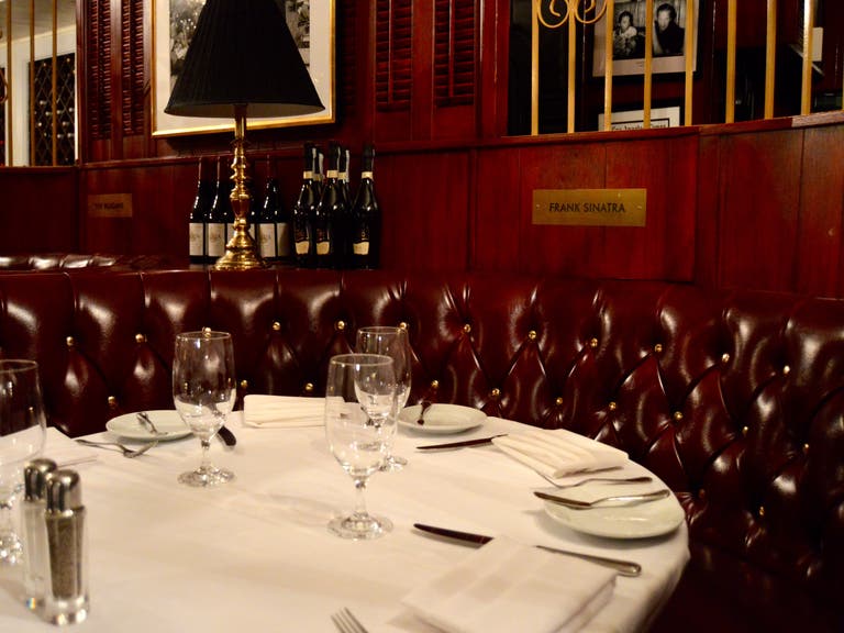 Frank Sinatra Table at La Dolce Vita