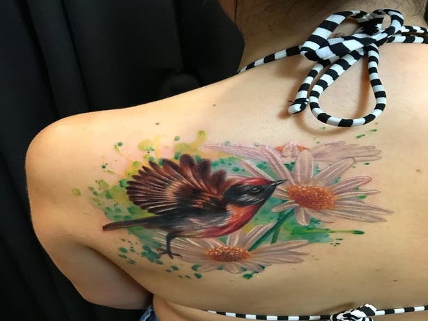Zoey Taylor Bird and Flowers