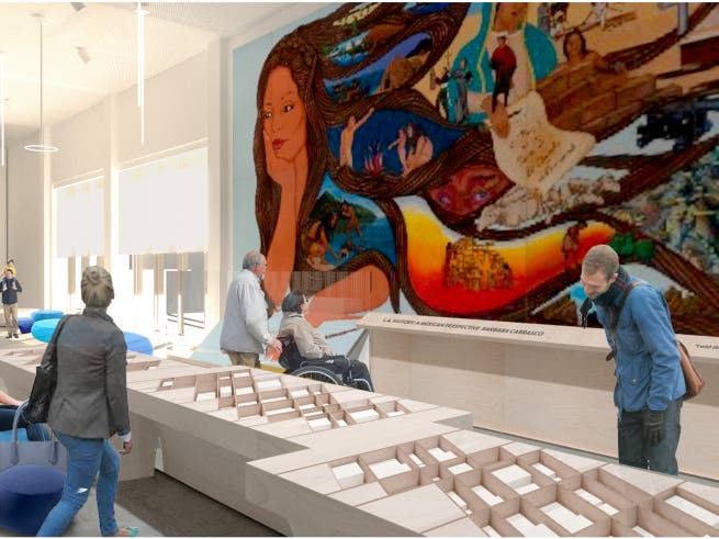 Rendering of "L.A. History: A Mexican Perspective" at the Natural History Museum