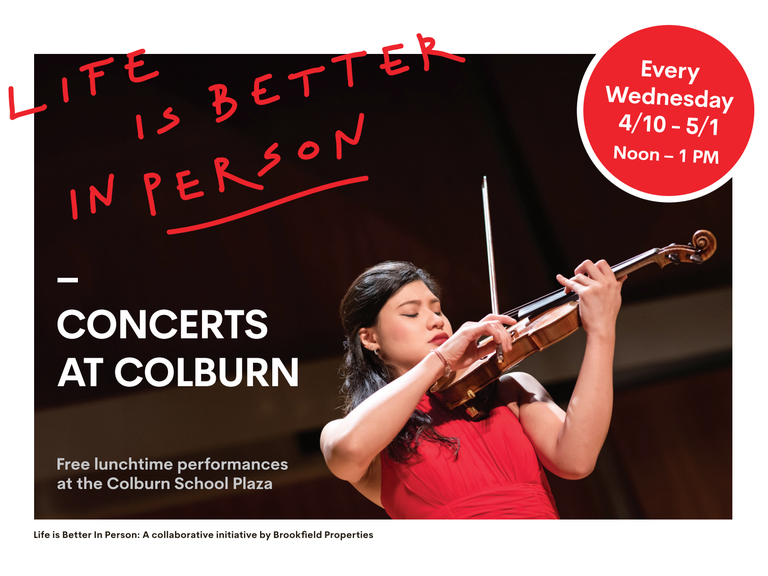 Concerts at Colburn Poster