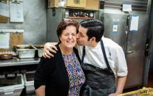 Chef Luca Moriconi and his mother Grazia at Culina 