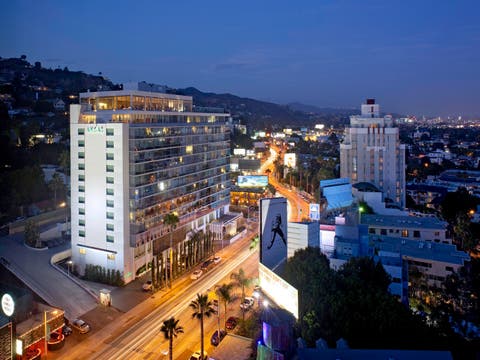 Hotel on Sunset Boulevard in Los Angeles