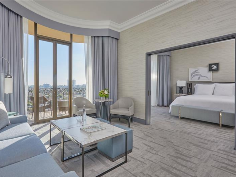 One-Bedroom Beverly Suite with Balcony and View