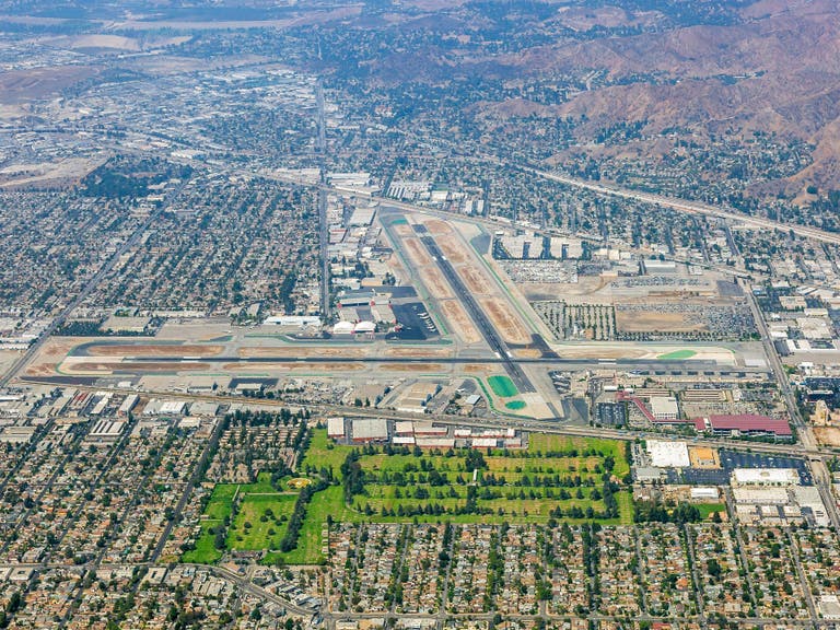 Hollywood Burbank Airport Aerial View