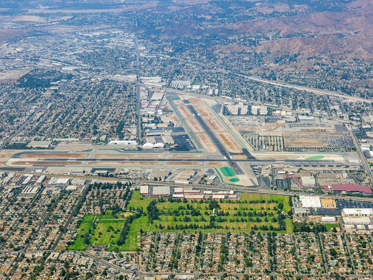 Hollywood Burbank Airport Aerial View