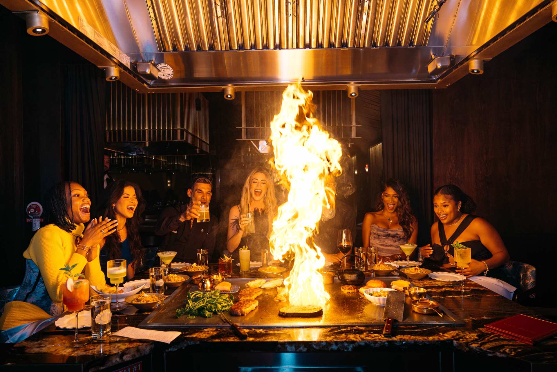 Maison Kasai Group with Fire