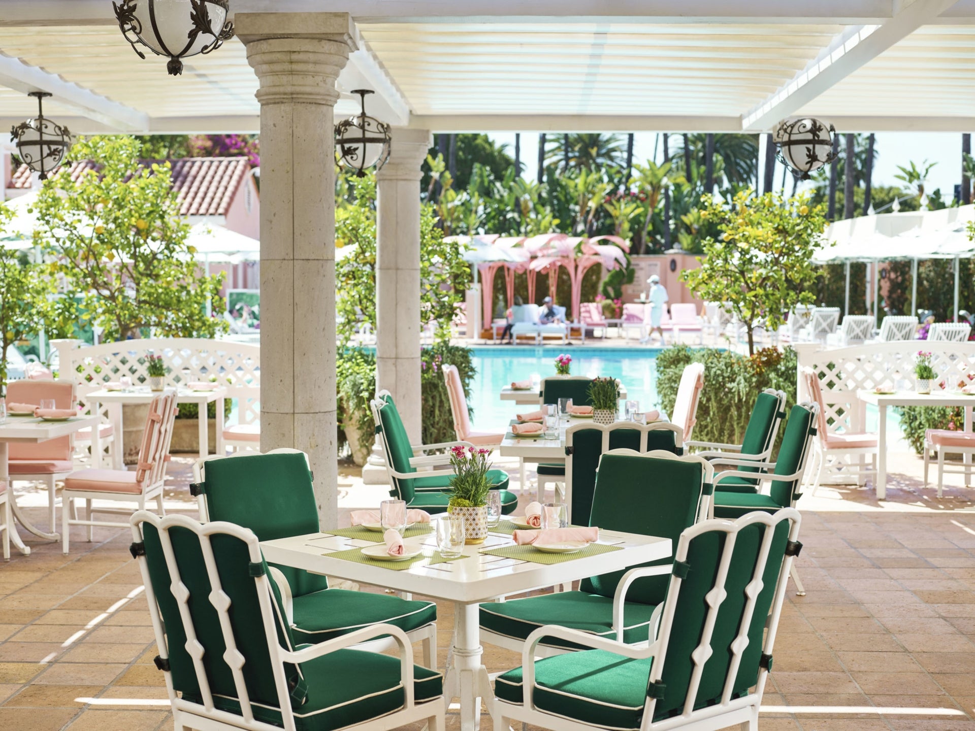 The Cabana Cafe at The Beverly Hills Hotel | Discover Los Angeles The Cabana Cafe at The Beverly Hills Hotel | Discover Los Angeles