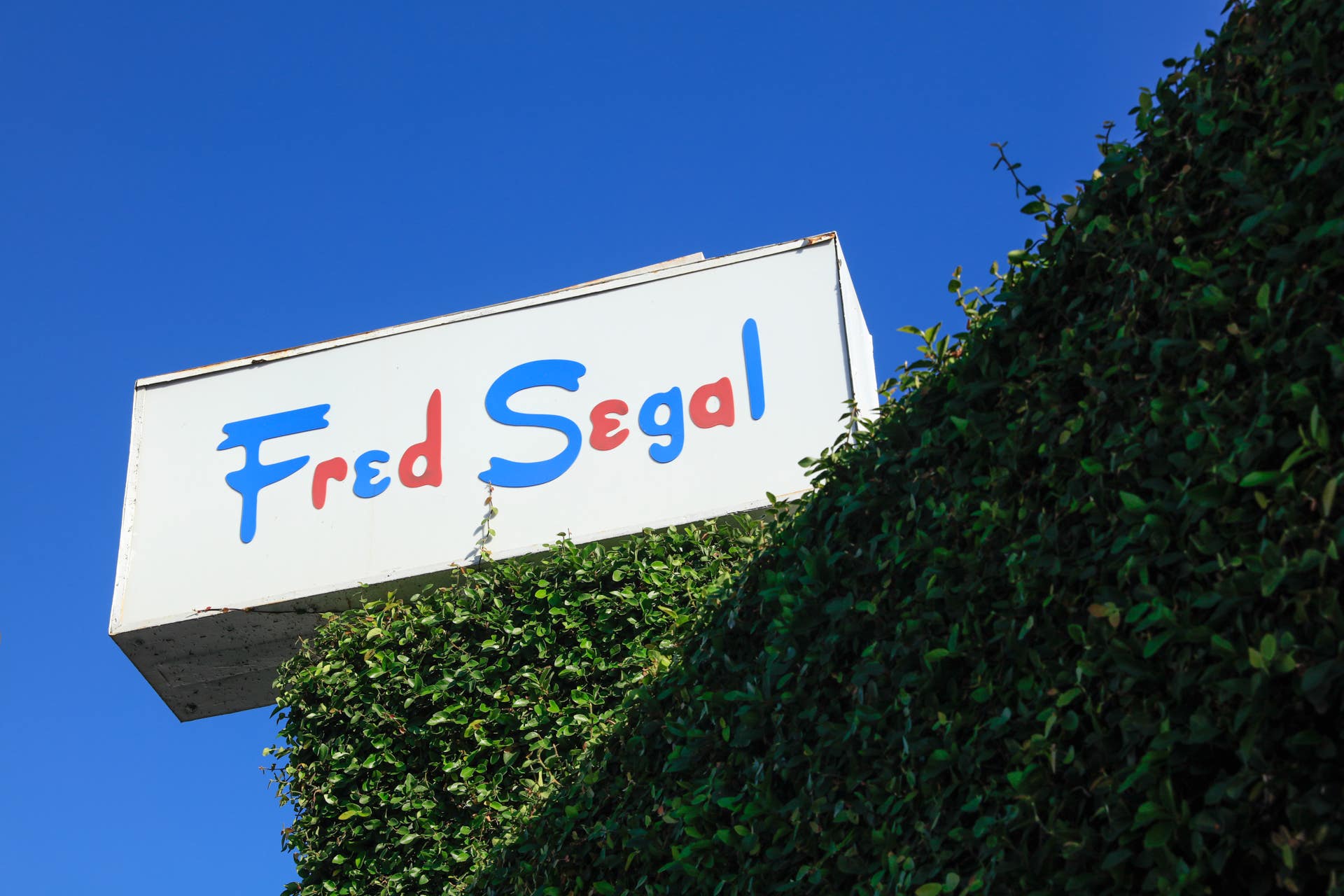 Fred Segal sign at Melrose Avenue and Crescent Heights