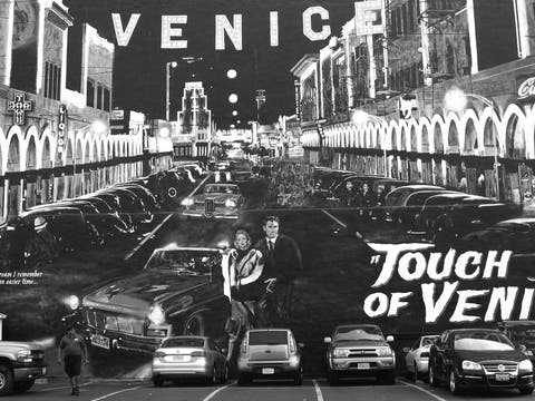 "Touch of Venice" mural by Jonas Never