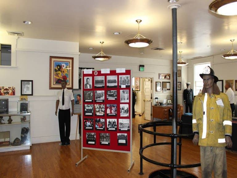 Exhibits at the African American Firefighter Museum