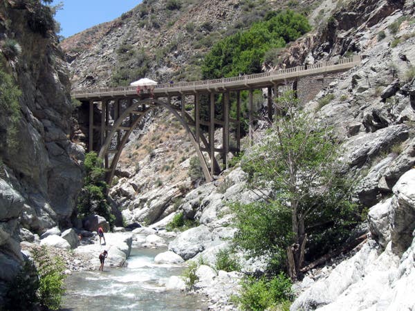 Bridge to Nowhere in the San Gabriel Mountains