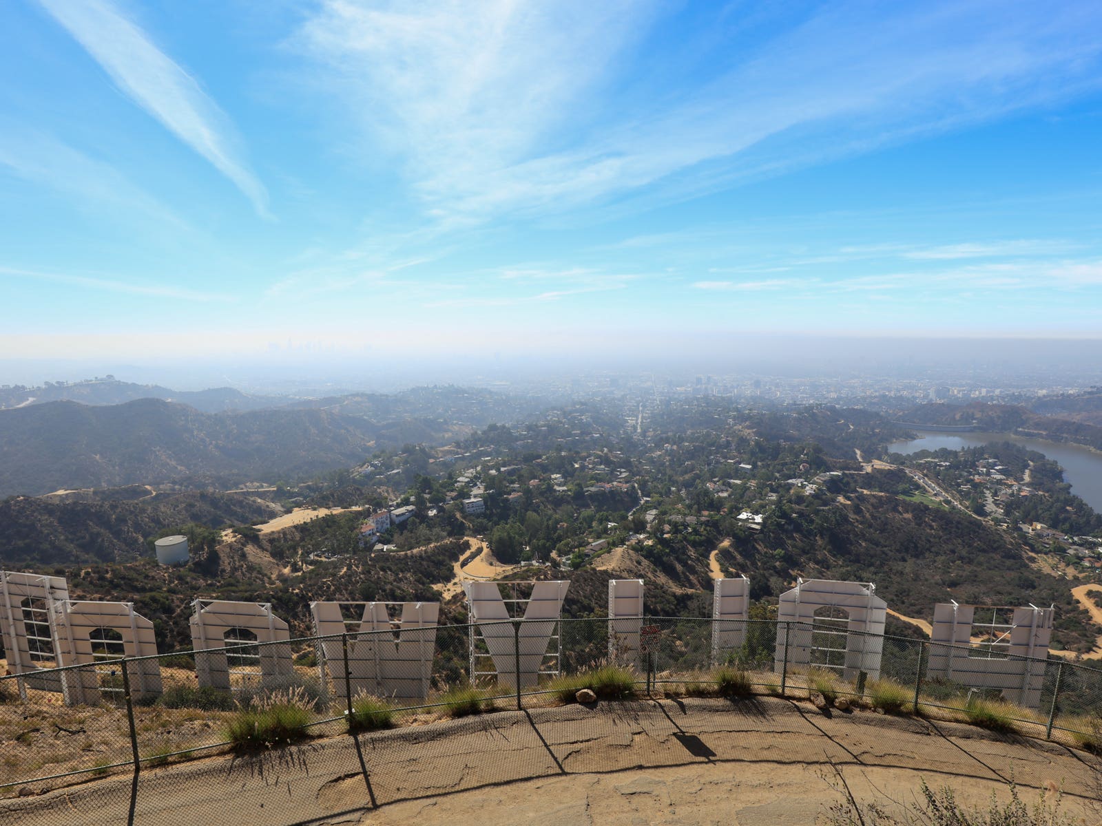 Hollywood Sign viewed from Mount Lee
