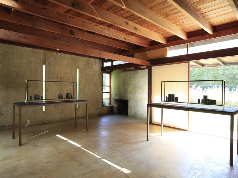 Interior of the Schindler House in West Hollywood
