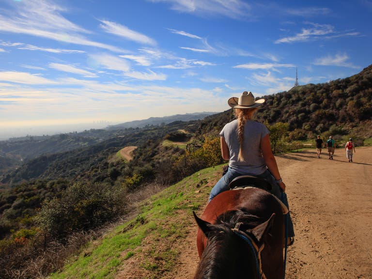 View from the saddle at Sunset Ranch Hollywood   |  Photo: Yuri Hasegawa