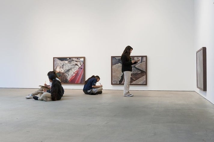 School visit at Art + Practice | Instagram by @time4artclass