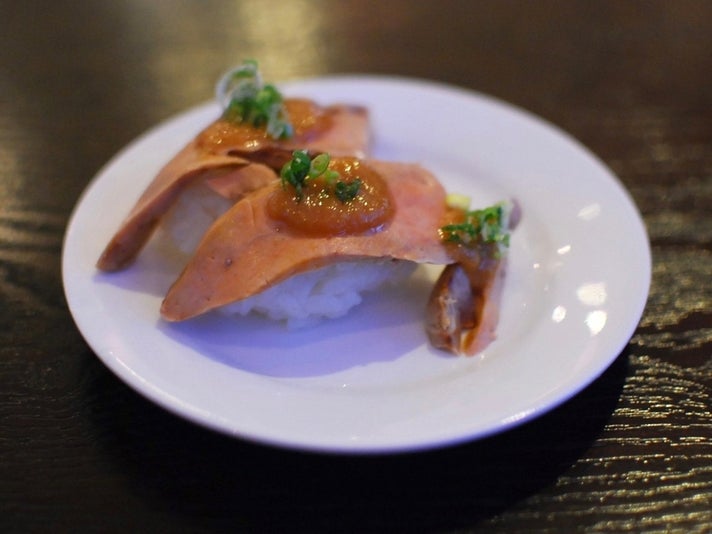 Ankimo (monkfish liver) at Echigo | Photo by Joshua Lurie