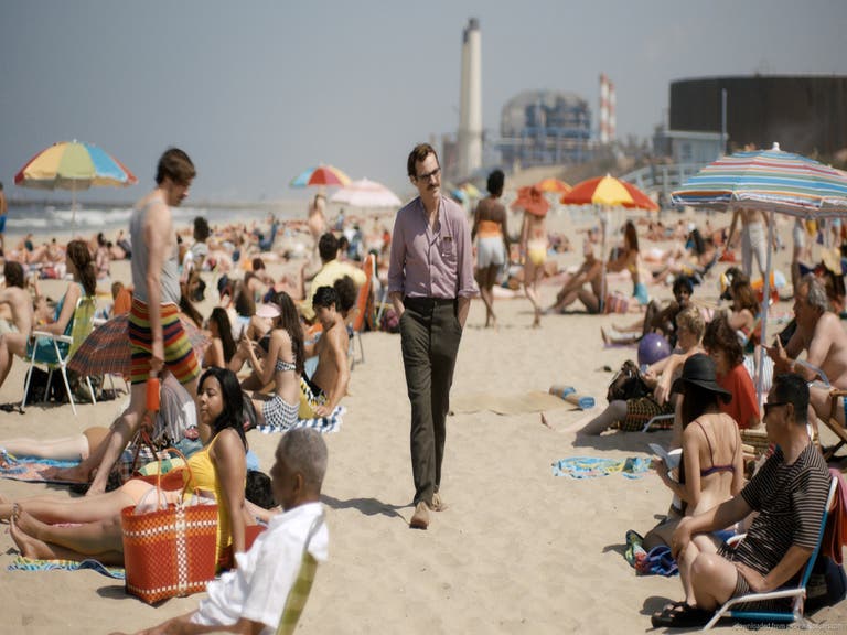 Joaquin Phoenix at Dockweiler Beach in "Her"