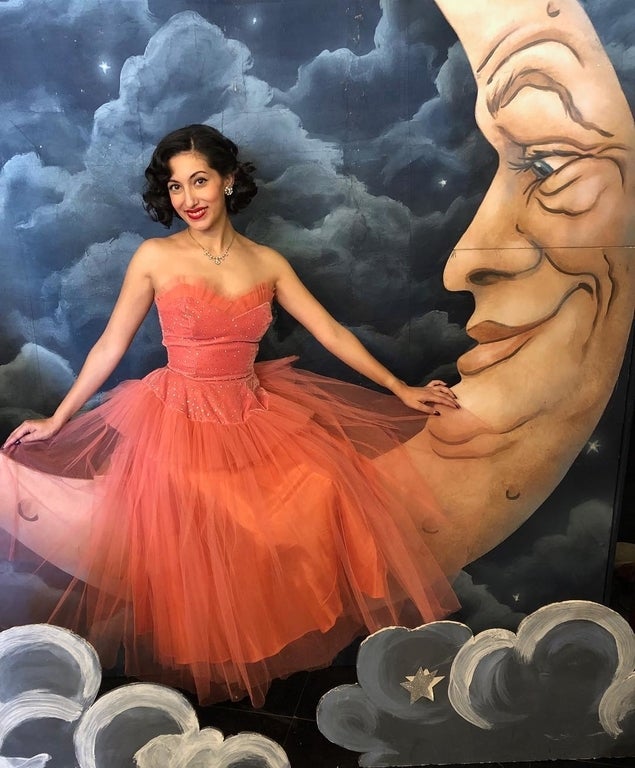 Paper Moon Vintage Pink Velvet Dress