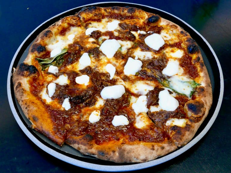 Pignatiello pizza at Pizzana | Photo: Joshua Lurie