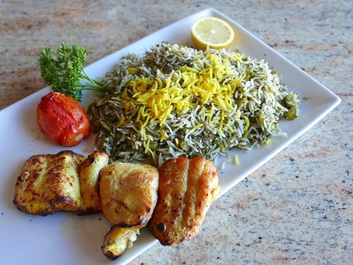 Whitefish Baghali Polo at Safir Mediterranean | Photo by Joshua Lurie