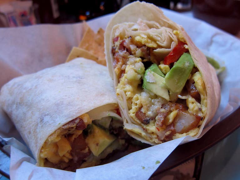 Breakfast Burrito at SteamPunk Coffee Bar & Kitchen | Photo by Karen Young