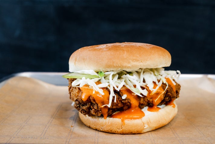 The Buffalo by C.J. Boyd’s Fried Chicken | Photo by Coco, courtesy of The Fields LA