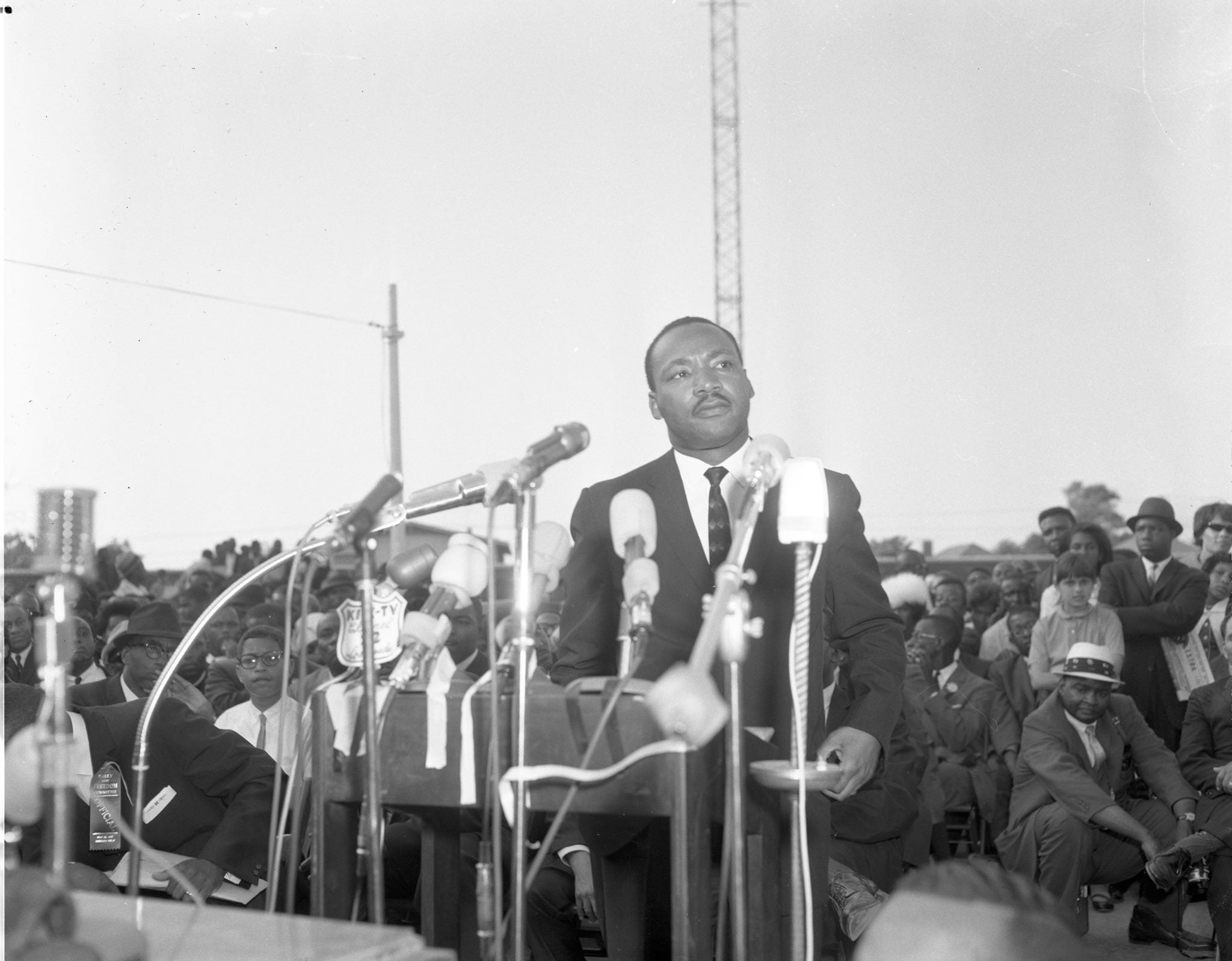 Dr. King at Freedom Rally, Wrigley Field, Los Angeles, May 26, 1963