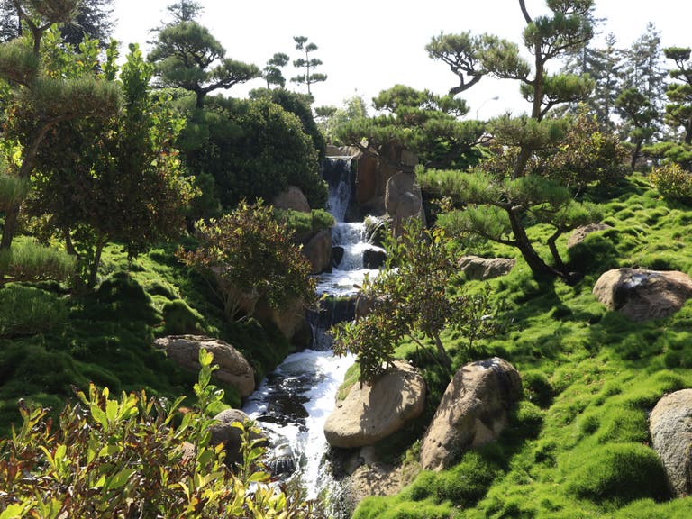 Japanese Garden Valley Waterfall