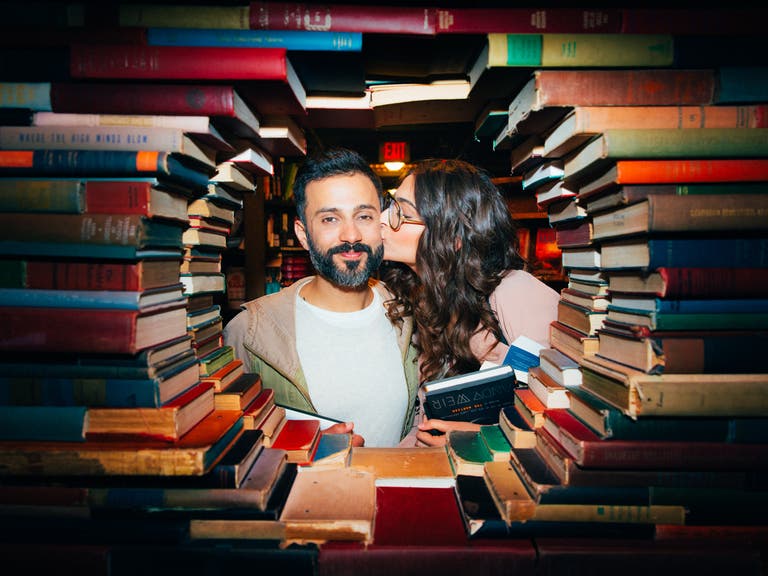 Sonam Kapoor and Anand Ahuja at The Last Bookstore