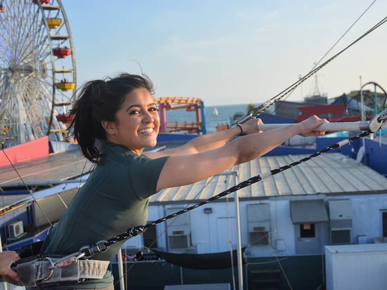 Flying trapeze lessons at TSNY Los Angeles