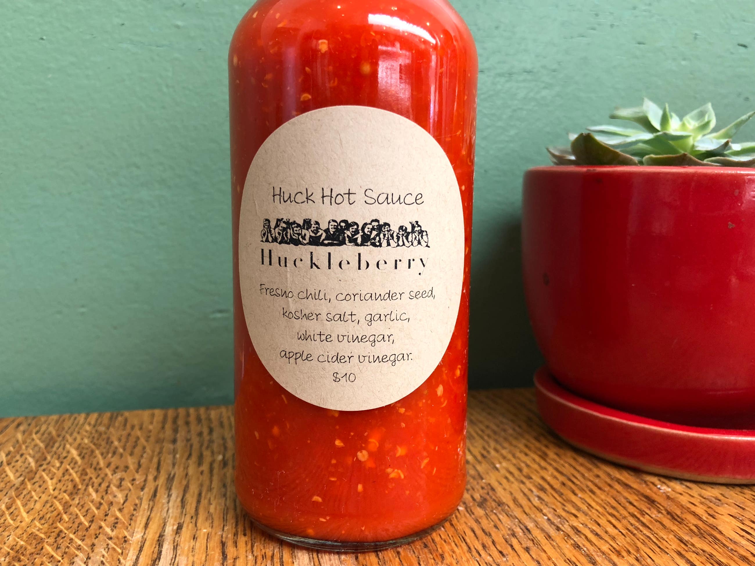 Huck Hot Sauce at Huckleberry Bakery and Cafe