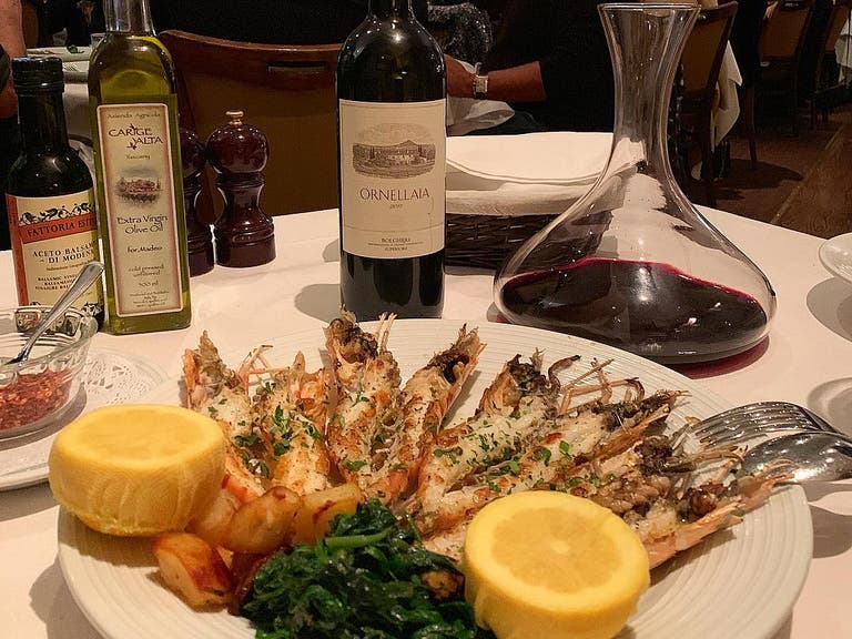 Scampi alla griglia (grilled langoustines) at Madeo Ristorante | Photo: @jirofoodie, Instagram