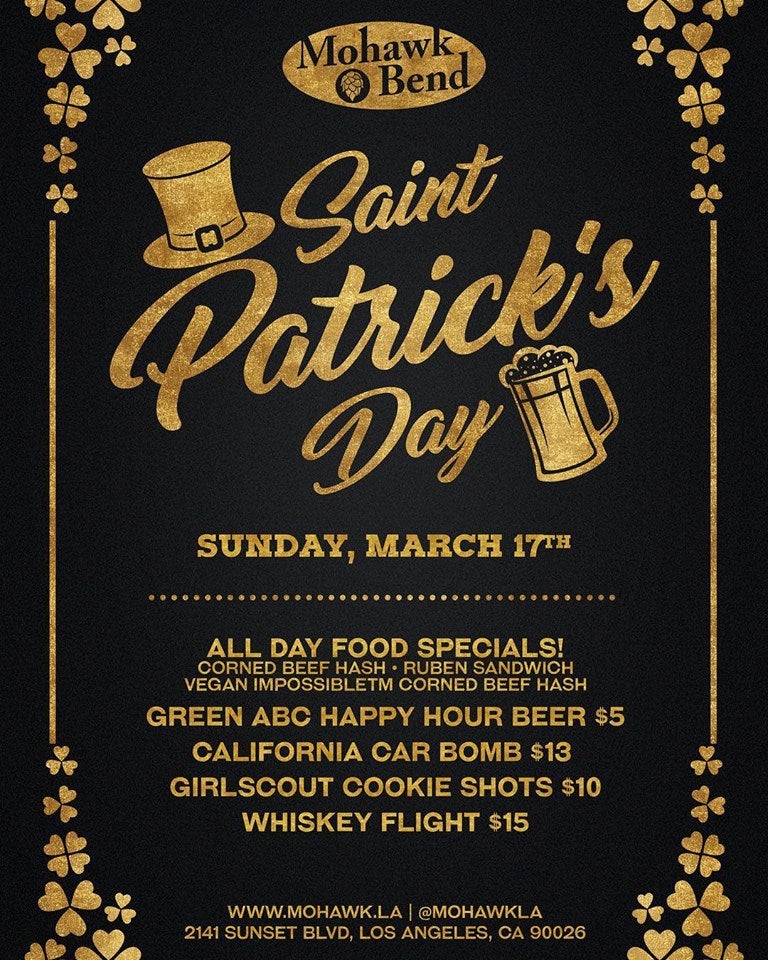 Mohawk Bend St. Patrick's Day 2019