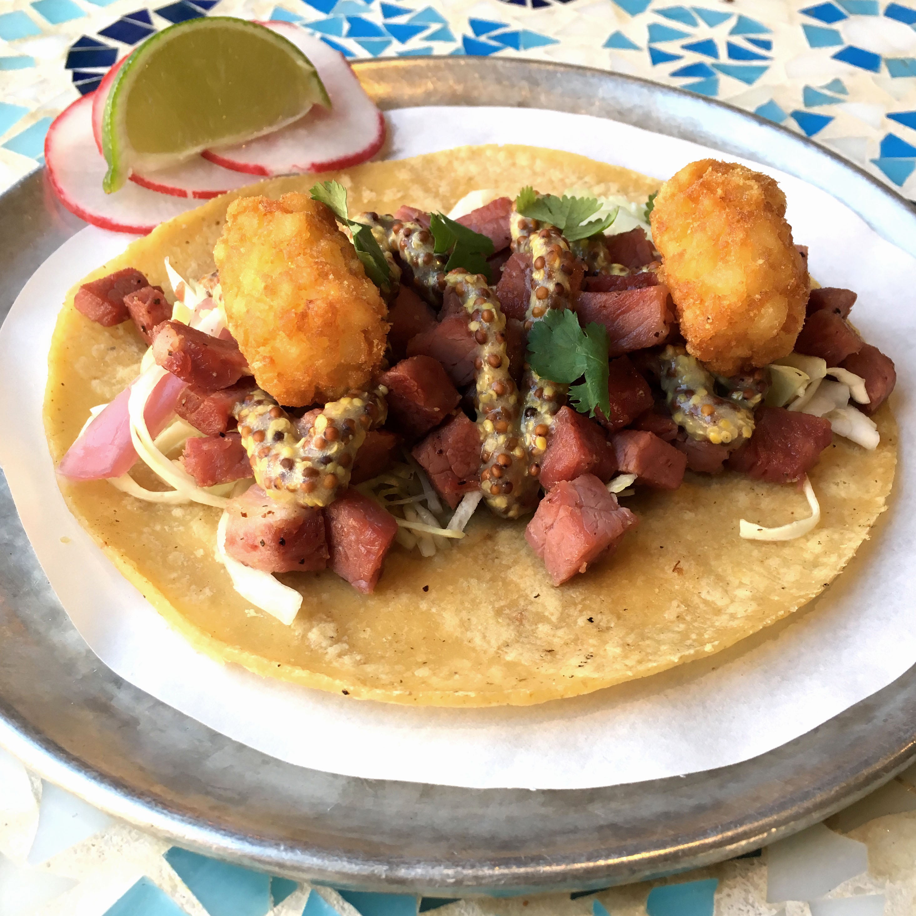 Trejo's Tacos Corned Beef Taco