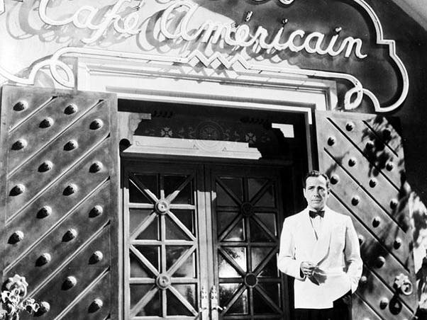 Cafe Americain de Rick en "Casablanca"