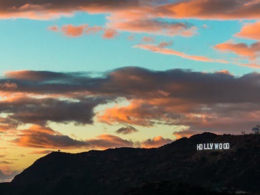 Hollywood Sign depuis le Griffith Observatory
