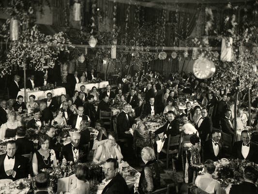 Los primeros Premios de la Academia en el Hotel Hollywood Roosevelt.