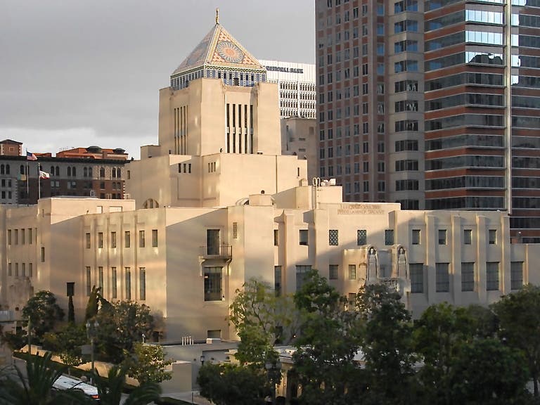 Exterior of the Richard J. Riordan Central Library in Downtown LA