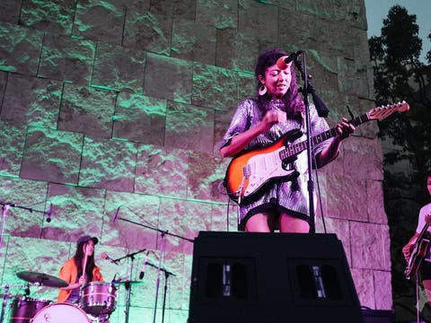 La Luz performs at Off the 405 at the Getty Center