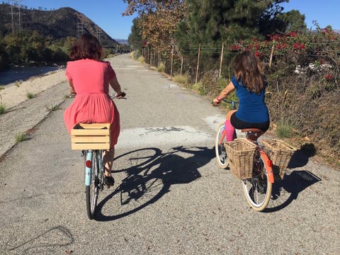 Biking the Los Angeles River at Griffith Park