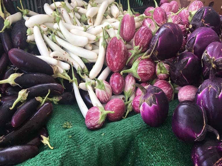 Weiser Family Farms eggplant at the Hollywood Farmers' Market