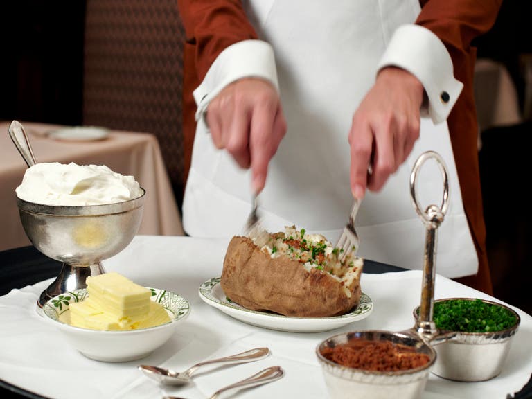 Idaho Baked Potato at Lawry's The Prime Rib in Beverly Hills