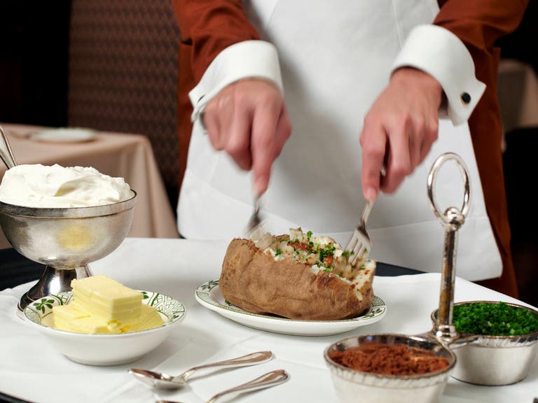 Idaho Baked Potato at Lawry's The Prime Rib in Beverly Hills
