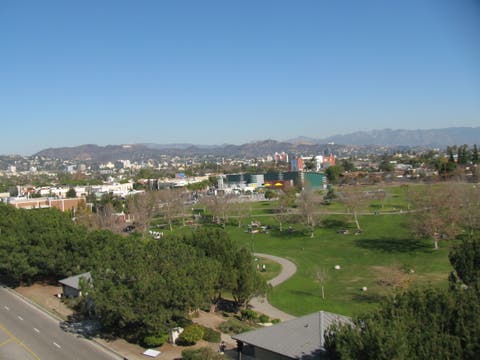 Aerial view of Pan Pacific Park