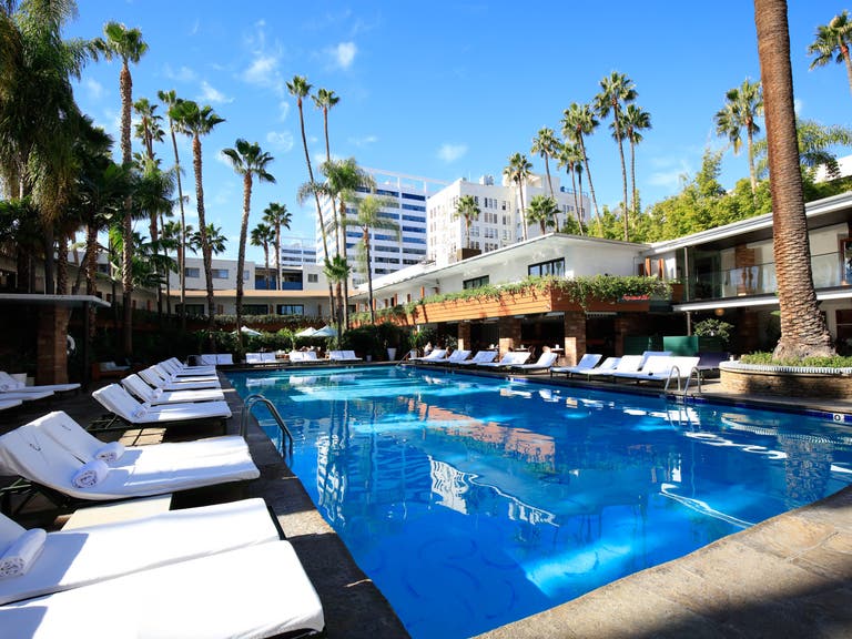 Tropicana Pool and Cabanas at the Hollywood Roosevelt