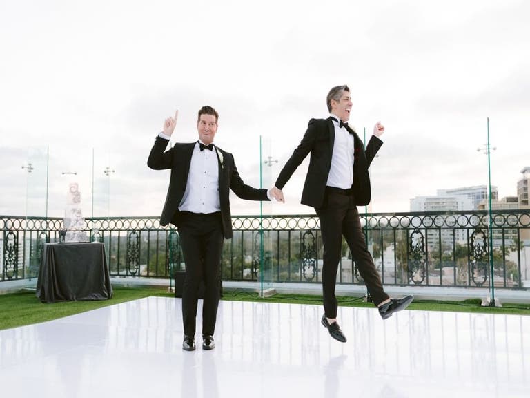 The London West Hollywood wedding gay couple