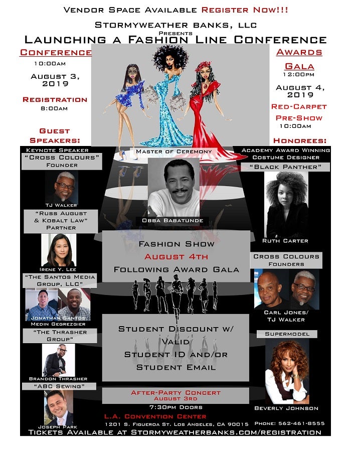 Conference August 4th Keynoted By >> 2019 Launching A Fashion Line Conference And Breaking Barriers Conference August 4th Keynoted By >> 2019 Launching A Fashion Line Conference And Breaking Barriers