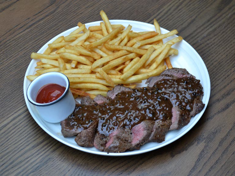 Steak Frites at Free Play in The Fields LA