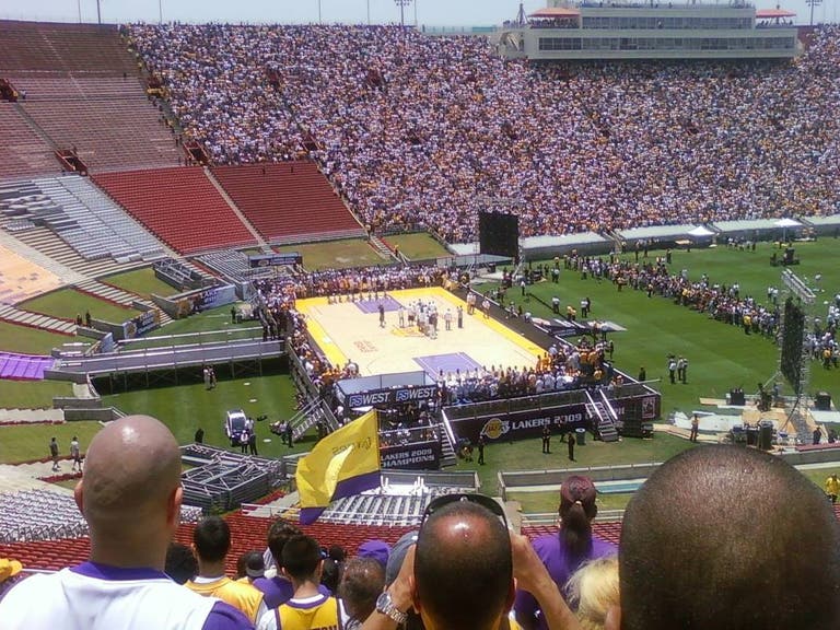 Lakers 2009 Victory Rally at the LA Coliseum